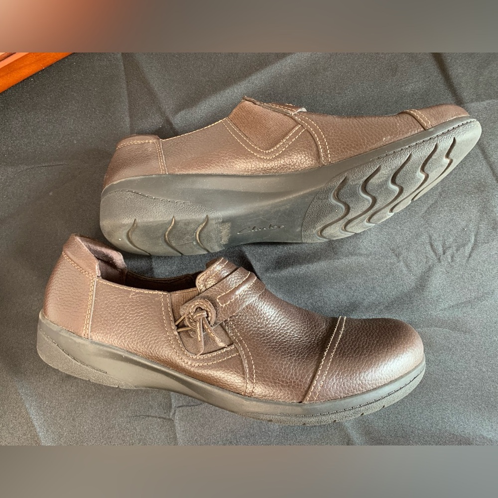 Clarks Women’s Brown Shoes. Size: 10 Good Condition - Picture 4 of 5
